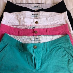 4 pairs of old navy chino shorts